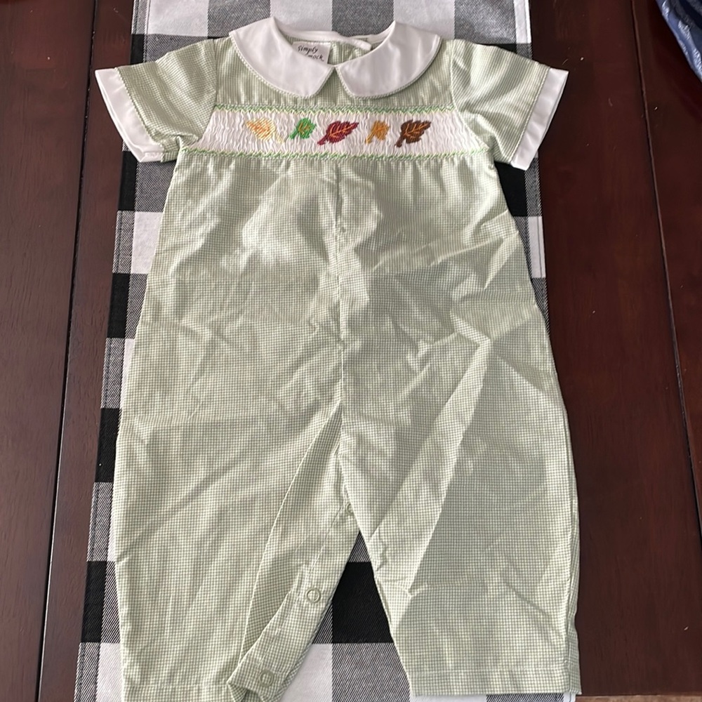 Simply Smock fall longall size 6 months NEW WITHOUT TAGS